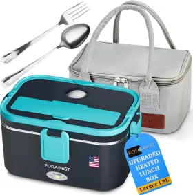 Yy-3188 Forabest Heated Lunch Box 80w Electric 1.8l 1 Container Navy Blue