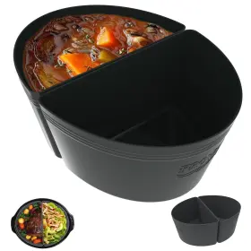 Froven 676737780371 8 Quart 8.5 Silicone Slow Cooker Divider Liners Oval. Compatible With Ninja