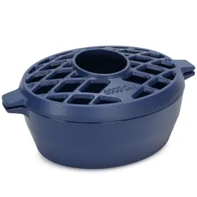 59595 G Good Gain Wood Stove Steamer Fireplace Humidifier Cast Iron Blue