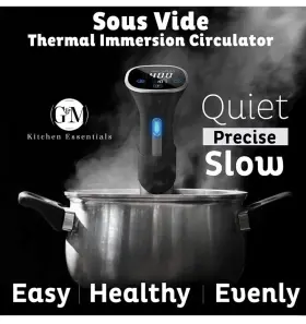 43307-5058 G&m Kitchen Essentials Essential Kitchens Immersion Cooker Digital Circulator Timer Stainless Steel