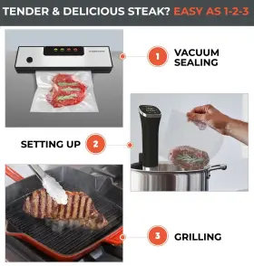 Garnease 670087685263 Sous Vide Cooker Kit All In One Immersion Circulator Slim Design 1 #3