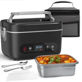 Garsheon 679070534236 Electric Cordless Heated Lunch Box 24 000mah Battery 5.1-cup