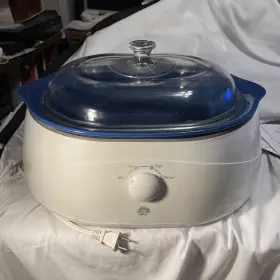 168945 Ge Programmable Slow Cooker - Model # Extra Large Capacity-while/blue 168945 Ge Programmable Slow Cooker - Model # Extra Large Capacity-while/blue