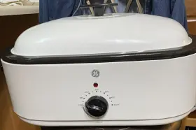 169060 Ge General Electric Large 18 Quart Slow Cooker Roaster Oven With Instructions