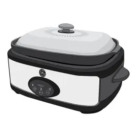 169143 Ge Programmable Slow Cooker - Model # Extra Large Capacity-silver/black