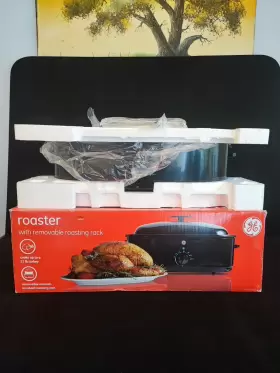 169221 Ge Nib Roaster Oven Model# Holds 18lb Turkey Removable Roasting Rack