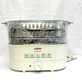 Pc53 Girmi Electric Food Steamer / Vaporiera 3 Trays Made In Italy