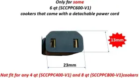 Gjs Gourmet 711181397611 Inch 1 Power Cord Compatible With Selected Not All 6 Quart Crock-pot E #2