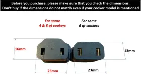 Gjs Gourmet 711181397611 Inch 1 Power Cord Compatible With Selected Not All 6 Quart Crock-pot E #3