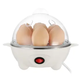 Gpct1955-us Global Phoenix Electric Egg Cooker 7 Capacity Hard Boiled Maker Stainless Steel White