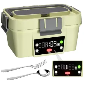 Jxy-01 Gorgeous Cordless Electric Lunch Box Smart Timer Auto Heating L Light Green