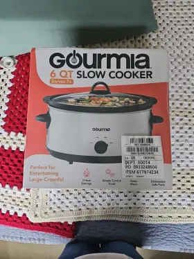Gsc629wt Gourmia 6 Quart Slow Cooker