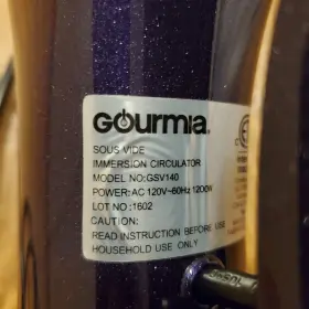 Gsv140 Gourmia Sous Vide Pod Immersion Circulator Purple Model #gsv140 New #3