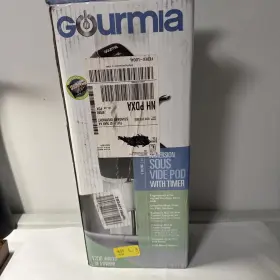 Gsv140b Gourmia Sous Vide Pod Timer Thermostat Digital Recipe Book New In Open Box