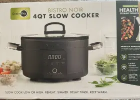 Cc007845 Green Pan Bistro Noir 4-quart Slow Cooker- Used Once