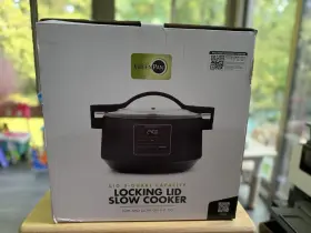 Cc009289-003 Green Pan 8 Quart Slow Cooker With Locking Lid. Cook Without Worry Of Pfas Etc