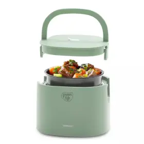 Greenlife 313040083095 Gl .6 Quart 20 Oz. Green Sage Electric Multi-cooker Lunch Box Portable Soup Warmer