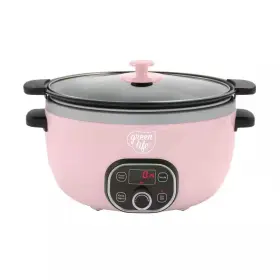 Greenlife 726084232778 6 Quart Pink Slow Cooker