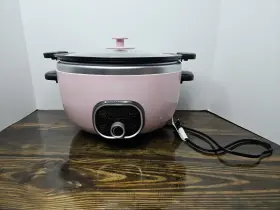 Greenlife 885837025941 Cook Duo Healthy Ceramic Nonstick 6 Quart Slow Cooker Pink #3