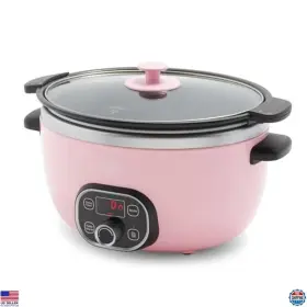 B0997kj2ym Greenlife 6 Quart Slow Cooker Non-toxic Ceramic Nonstick Programmable Keep Warm Pink