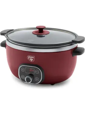 Cc008506-001 Greenlife 6 Quart Ceramic Slow Cooker Programmable
