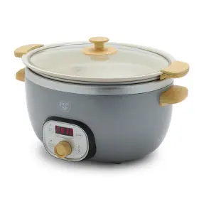 Cc008706-001 Greenlife 6 Quart Slow Cooker Ceramic Nonstick Extra Large Family Meal Prep