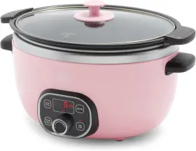 Cc009981-001 Greenlife 8 Quart Slow Cooker Non-toxic Pfas-free Ceramic Nonstick Removable Pink