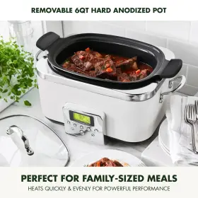 Greenpan 885837027563 Elite 8 - In -1 Programmable 6 Quart Electric Slow Cooker Dishwasher Sa #3 Greenpan 885837027563 Elite 8 - In -1 Programmable 6 Quart Electric Slow Cooker Dishwasher Sa #3