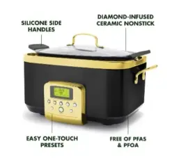 Greenpan 885837038460 Elite Reserve 6 Quart Electric Slow Cooker Programmable Dishwasher Safe #2
