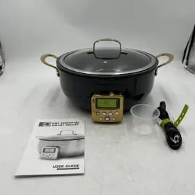 Cc007713-001 Greenpan Elite Reserve Essential Smart Electric 6 Quart Skillet Pot Gold #2