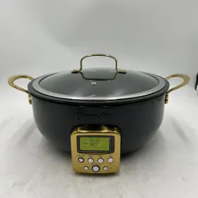 Cc007713-001 Greenpan Elite Reserve Essential Smart Electric 6 Quart Skillet Pot Gold #3
