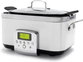 Cc009984-001 Greenpan Green Pan Elite 6 Quart Slow Cooker 8 Modes Cream White Excellent Condition