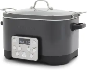 Cc010567-001 Greenpan Electric 6 Quart Slow Cooker Ceramic Nonstick Pfas-free Removable Graphite