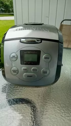 Gp-ea-rcr001 Greenpan Green Pan Rice Expert Multi-cooker 8 Cup Black Stainless Model Nice