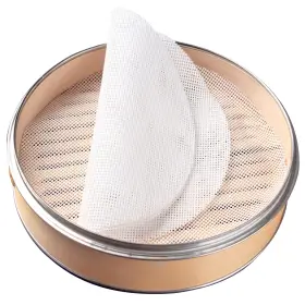 Znd-06 Gucuji 6 Inch Silicone Bamboo Steamer Liners - Non-stick White