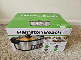 33065 Hamilton Beach 9-in-1 Multicooker 6 Quart Capacity Slow Cooker -