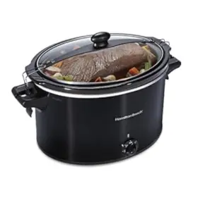 192799 Hamilton Beach Slow Cooker Crock Pot 5 Quart Black Manual Large New Portable
