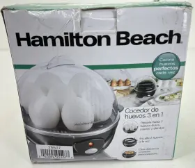 25507 Hamilton Beach 3-in-1 Egg Cooker 7 Capacity - Black
