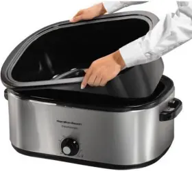 32129 Hamilton Beach 22-quart Roaster Oven With Self-basting Lid Stainless Steel #2