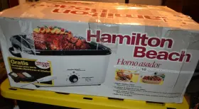 32183 Hamilton Beach 18 Quart Roaster Oven Model Serving Pans And Electric Knife