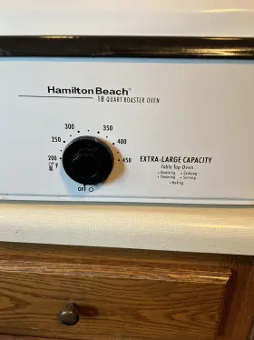 32507s Hamilton Beach Vintage 18 Quart Roaster Oven Extra Large With Rack And Inst Manual #2