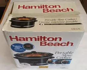 33157c Hamilton Beach Slow Cooker Portable Electric Model # 5-quart Capacity New