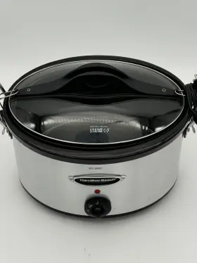 331627 Hamilton Beach Slow Cooker 6 Quart Lockdown Lid For Travel/tested #3 331627 Hamilton Beach Slow Cooker 6 Quart Lockdown Lid For Travel/tested #3