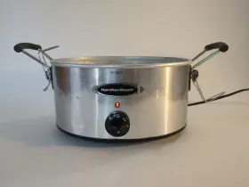 33162r Hamilton Beach Stay Or Go Slow Cooker Silver - Exterior Only -tested #2 33162r Hamilton Beach Stay Or Go Slow Cooker Silver - Exterior Only -tested #2