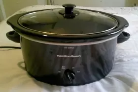 33258 Hamilton Beach 5 Quart Crockpot Model - Used Tested Works #3 33258 Hamilton Beach 5 Quart Crockpot Model - Used Tested Works #3