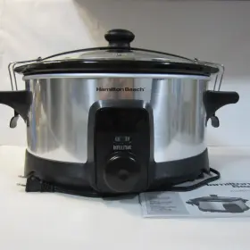 33367 Hamilton Beach Stay Or Go Intellitime 6 Quart Slow Cooker