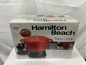 33410 Hamilton Beach Party Crock 3 Piece Cooking And Serving Set New