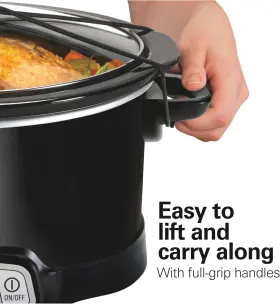 33474g Hamilton Beach Portable 7 Quart Programmable Slow Cooker Black New #3