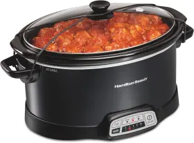 33474g Hamilton Beach Portable 7 Quart Programmable Slow Cooker Black New