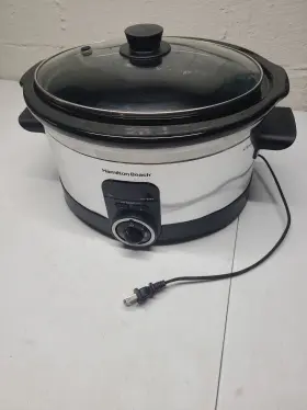 33565 Hamilton Beach Used Slow Cooker 6 Quart Electric 120v Model No